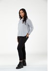 ASPEN CASHMERE SWEATER - grey marl